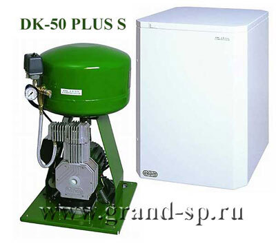 Компрессор DK-50 PLUS S, безмасл. в шкафу (25л), 70 л/мин, Словакия