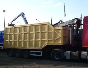 Продам металловоз с гидроманипулятором на базе самосвального полуприцепа Б/У