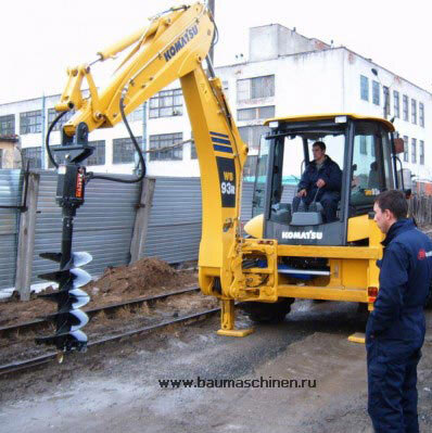 Продам навесной гидробур (ямобур) для экскаватора-погрузчика