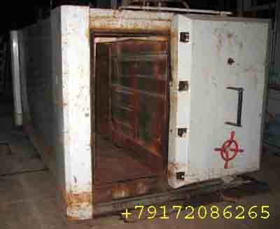 Печь для пропаривания в вакууме Англия б/у, внутренний объем 4м.куб, есть 4 шт продается. 