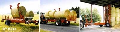 Полуприцепы для транспортировки рулонов, тюков саморазгружающиеся