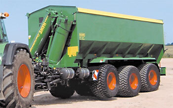 Прицепы для перевозки зерна с автоматической системой разгрузки