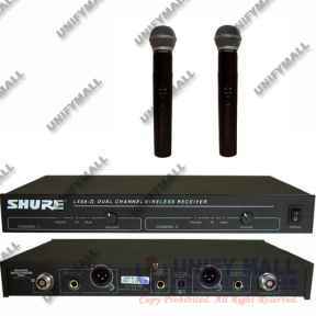 микрофон SHURE LX88-II радиосистема 2 микрофона SM58.