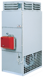 Универсальные вертикальные напольные воздухонагреватели с прямой подачей воздуха TE