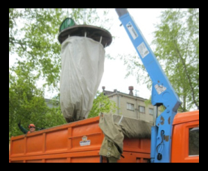 Заглубленный мешок под мусор биг-бэг в Барнауле