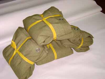 Завесы брезентовые