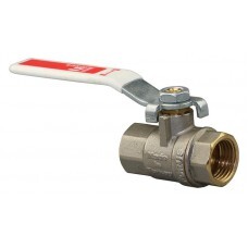 Кран шаровой латунь никел. ДУ 1" м/м рыч ArmForus 