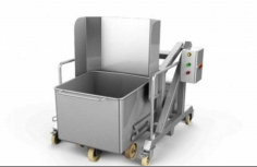 Подъемник тележек универсальный гидравлический опрокидывающий ПУГ-О-П