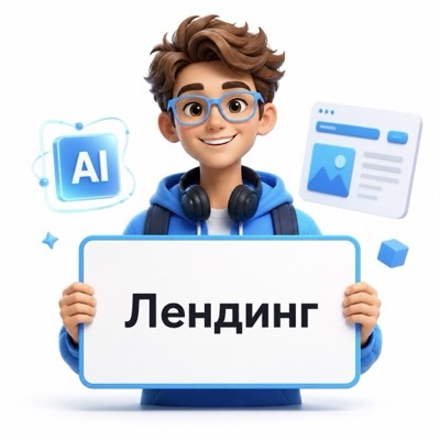 Лендинг для услуги или продукта с AI-консультантом