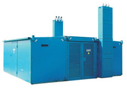 КТП проходного типа тупиковая с воздушным или кабельным вводами в оцинкованном корпусе